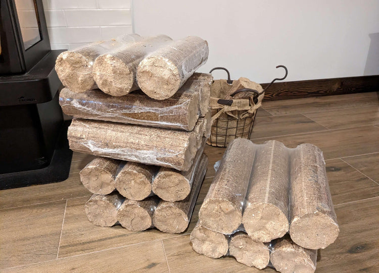 Briquetas de madera MegaRuf BioBriq – Alta densidad – Palet ≈ 972 kg