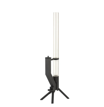 Gardenflare – Antorcha exterior de pellets con tubo de fuego decorativo, acero inoxidable negro