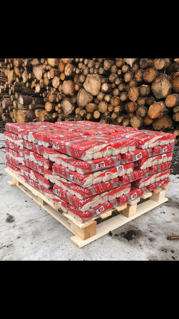 Troncos densificados mixtos (madera dura y blanda) – Medio palé 480 kg – Alto rendimiento